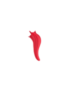 BirdTongue red realistic tongue vibrator, front view