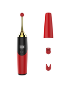 LcdPen red LCD-display clit stimulator, front view