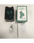 GoldFinger dark green wearable massager, front view